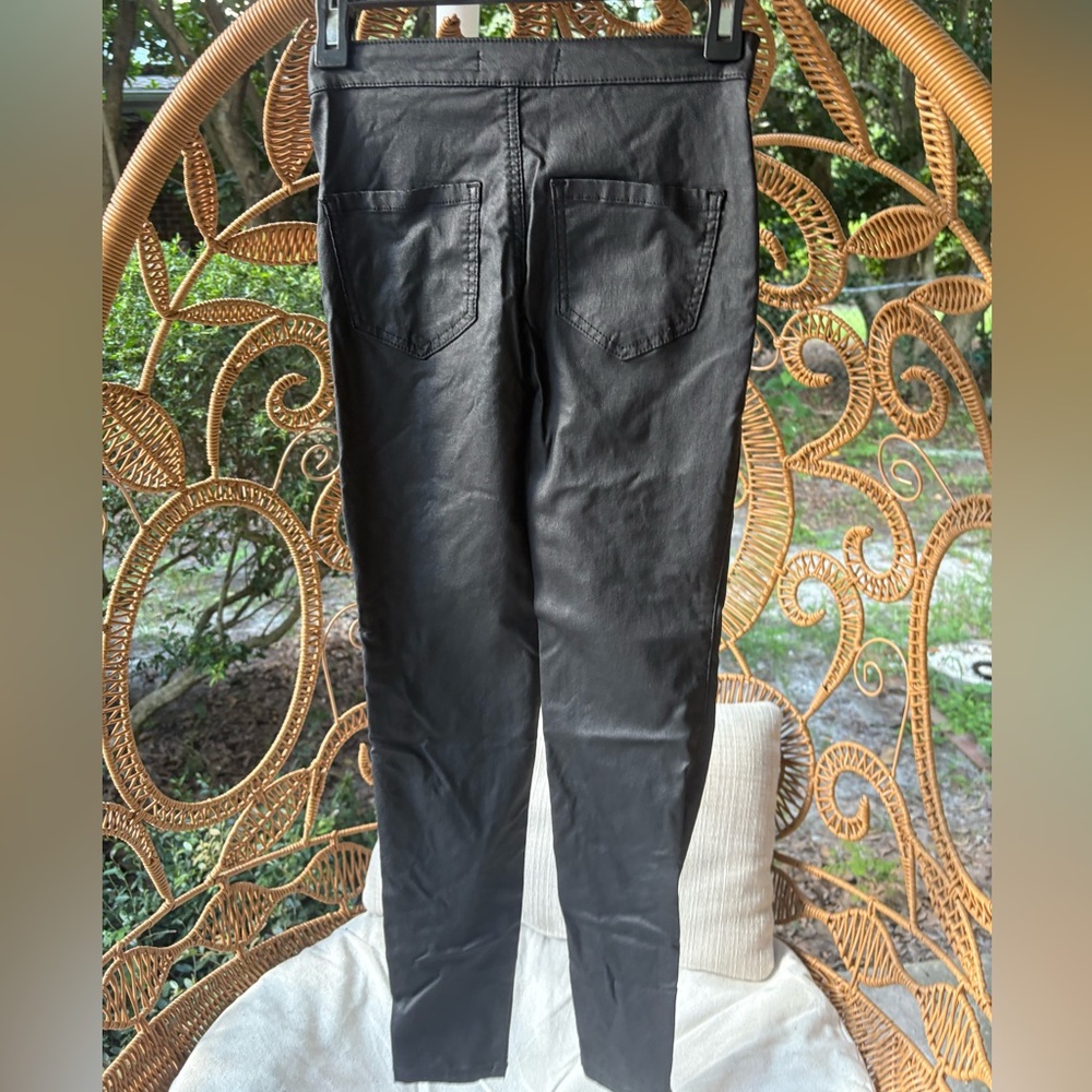 Missguided Black Faux Leather Pants